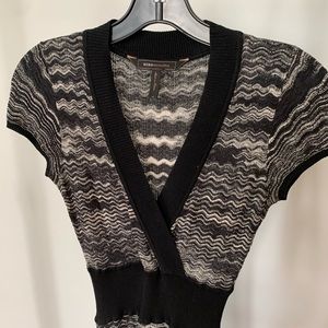 BCBG MAXAZRIA black dress with waist band